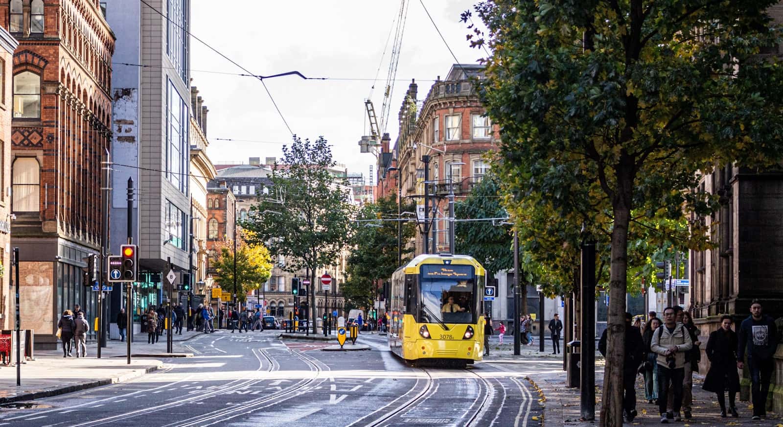 A Metrolink tram in Manchester